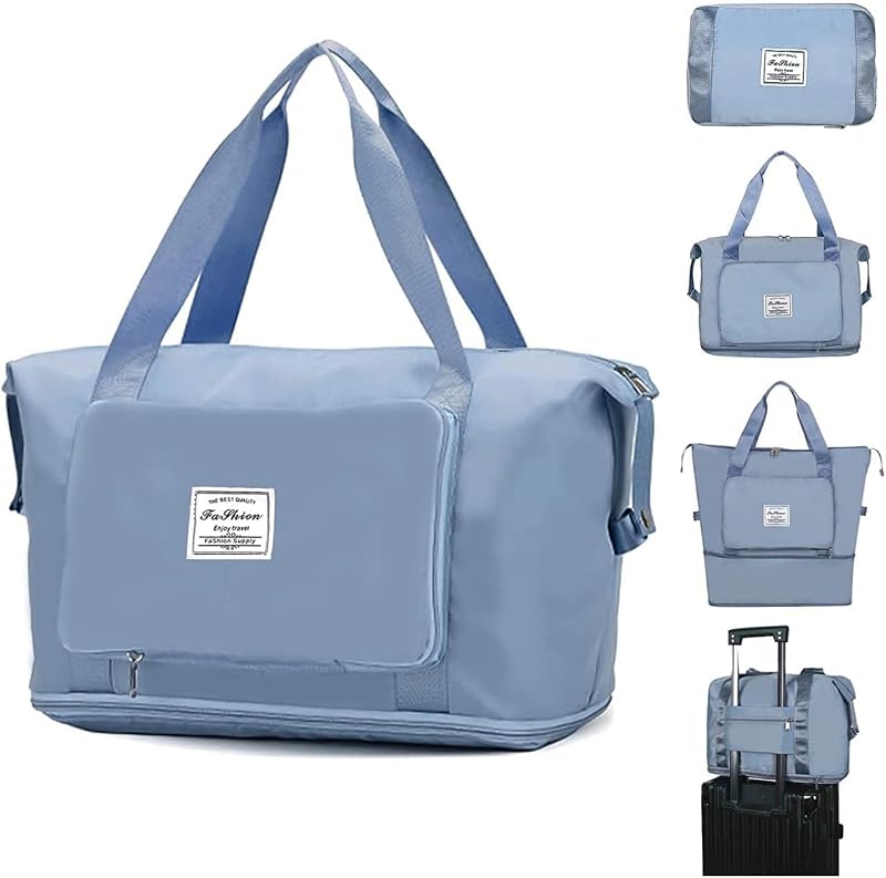 Foldable travel duffel